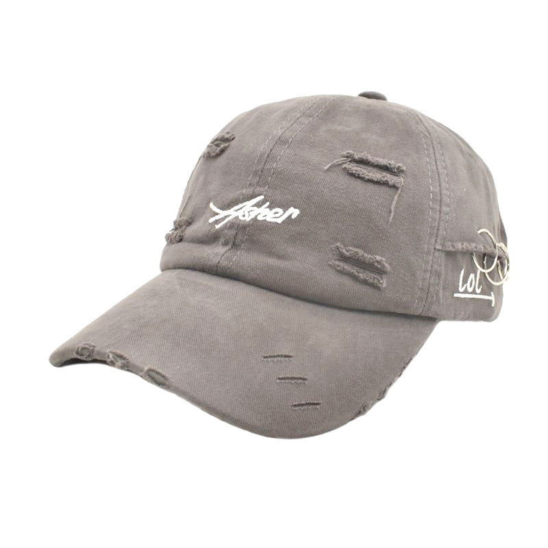Wholesale Cotton Ripped Hoops Baseball Cap